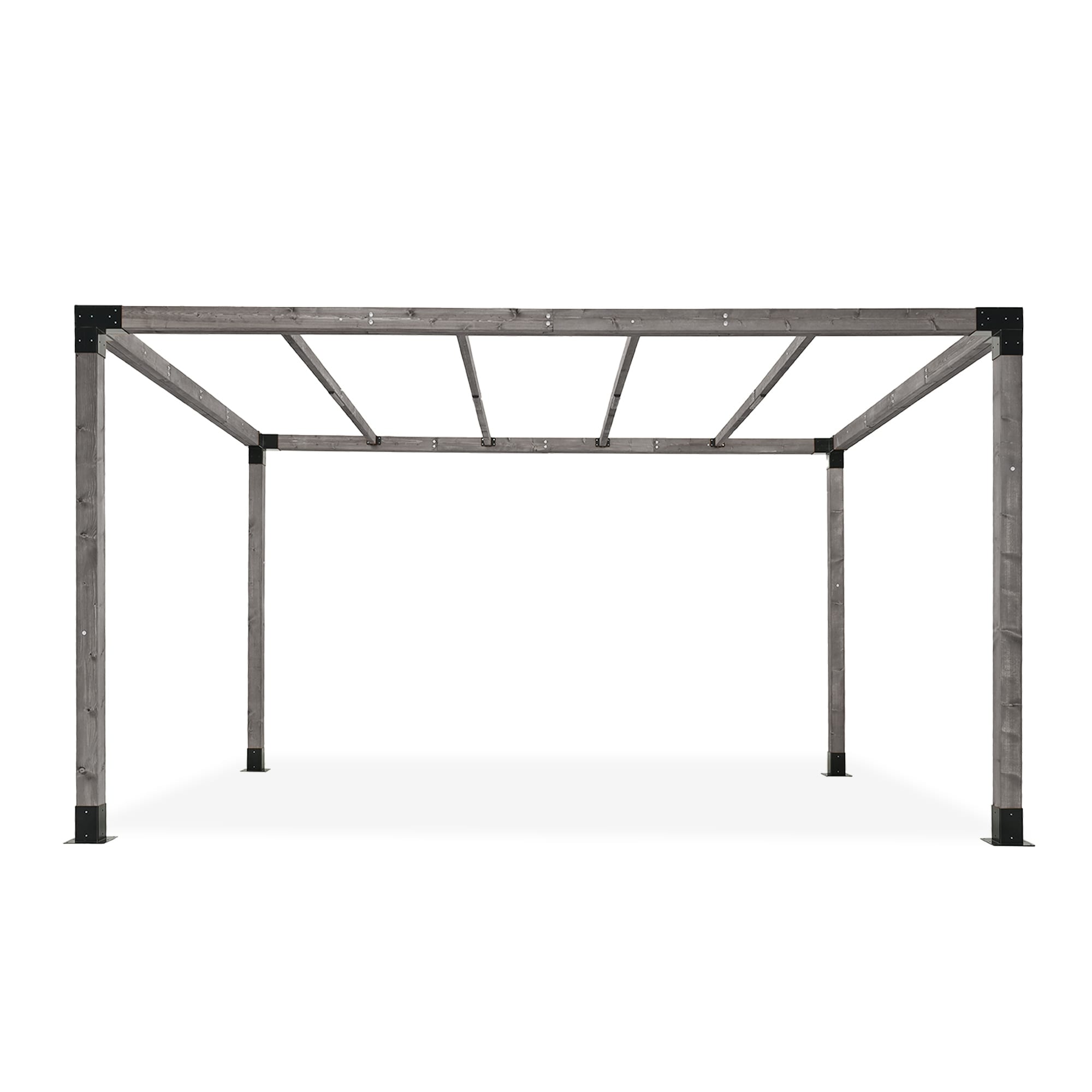 10 ft. x 13 ft. Patio Wood Pergola with Wood Stand Kit and