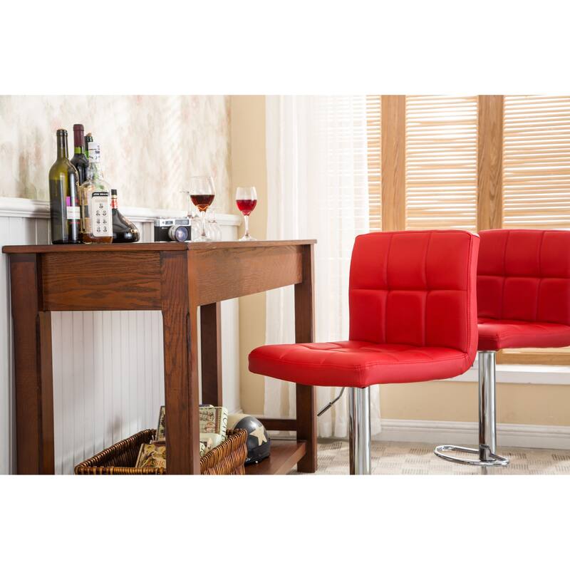 Swivel Adjustable Hydraulic Bar Stool,Set of 2