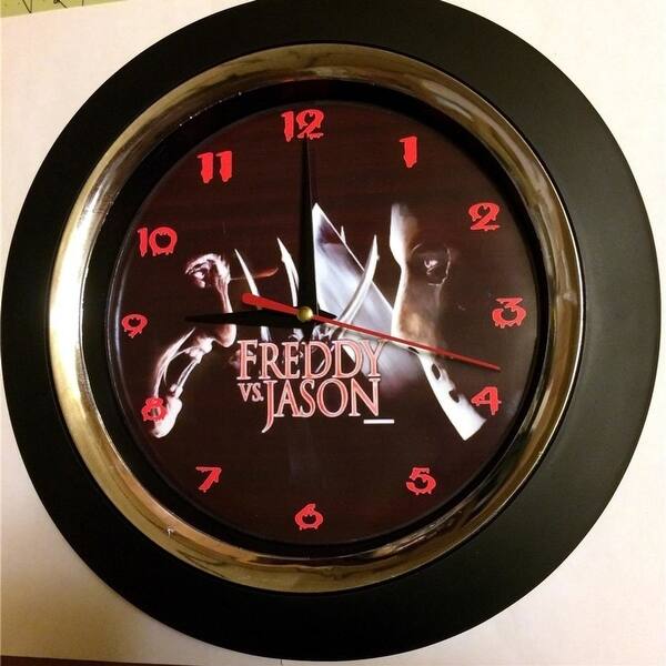 Shop Freddy Vs Jason 10 Or 12 Wall Clock On Sale Overstock 31701105