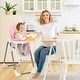 preview thumbnail 11 of 35, Babyjoy Folding High Chair Baby Dining Chair with 6-Level Height - See Details