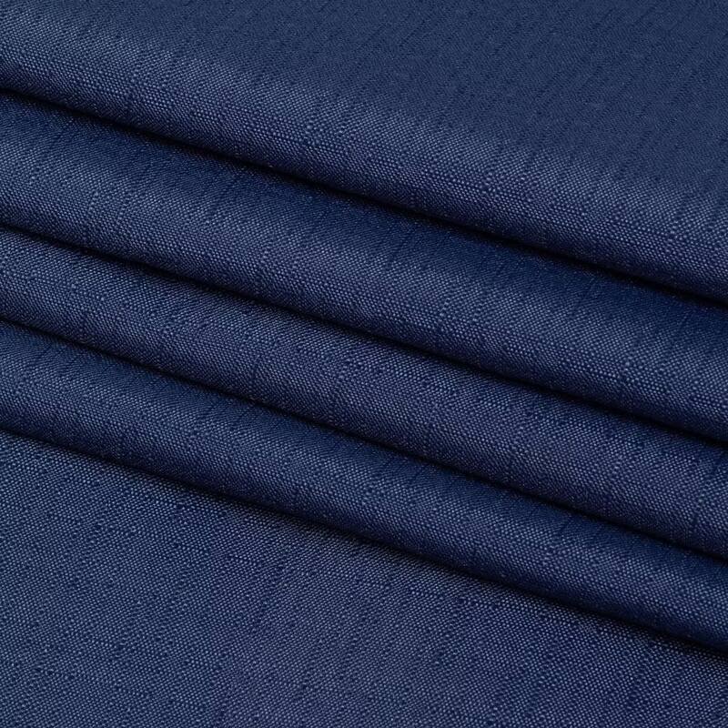 Slub Linen Texture Snap-in Liner Shower Curtain with Hooks