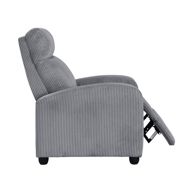 Covelo Corduroy Push Back Reclining Chair