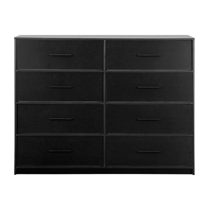 8 Drawer Dresser with Fabric Storage MDF Frame Modern Bedroom Organizer