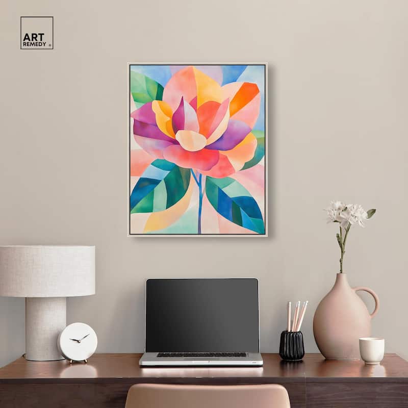 Ail Geofloral I Canvas by Art Remedy
