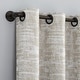 preview thumbnail 12 of 31, Sun Zero Parrish Distressed Grid Thermal Extreme Total Blackout Grommet 1-Piece Curtain Panel, Single Panel