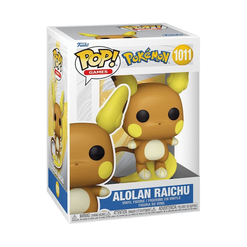 Funko POP! Games Pokemon Alolan Raichu 3.75" Vinyl Figure (#1011) - Multi-Color