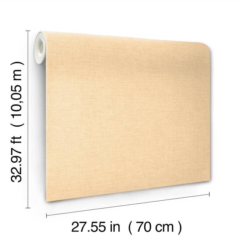 A-Street Prints Alba Light Yellow Open Weave Wallpaper