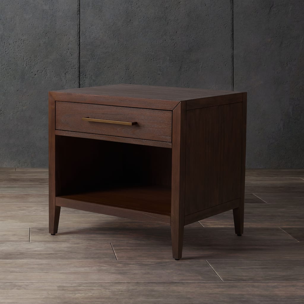 SAFAVIEH Couture Joumana 1-Drawer 1-Shelf Wood Nightstand