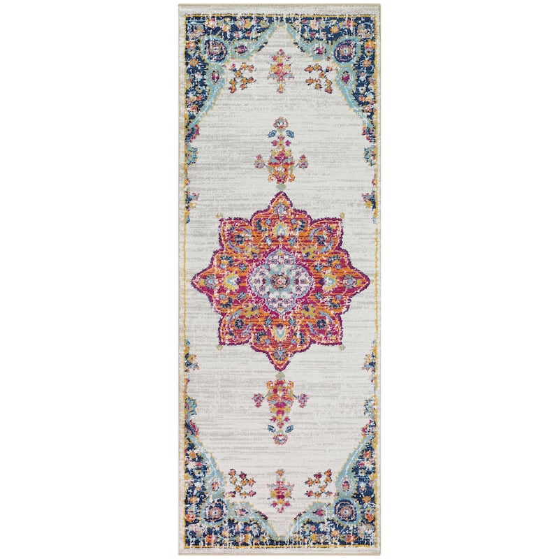 Everhart Vintage Floral Medallion Area Rug