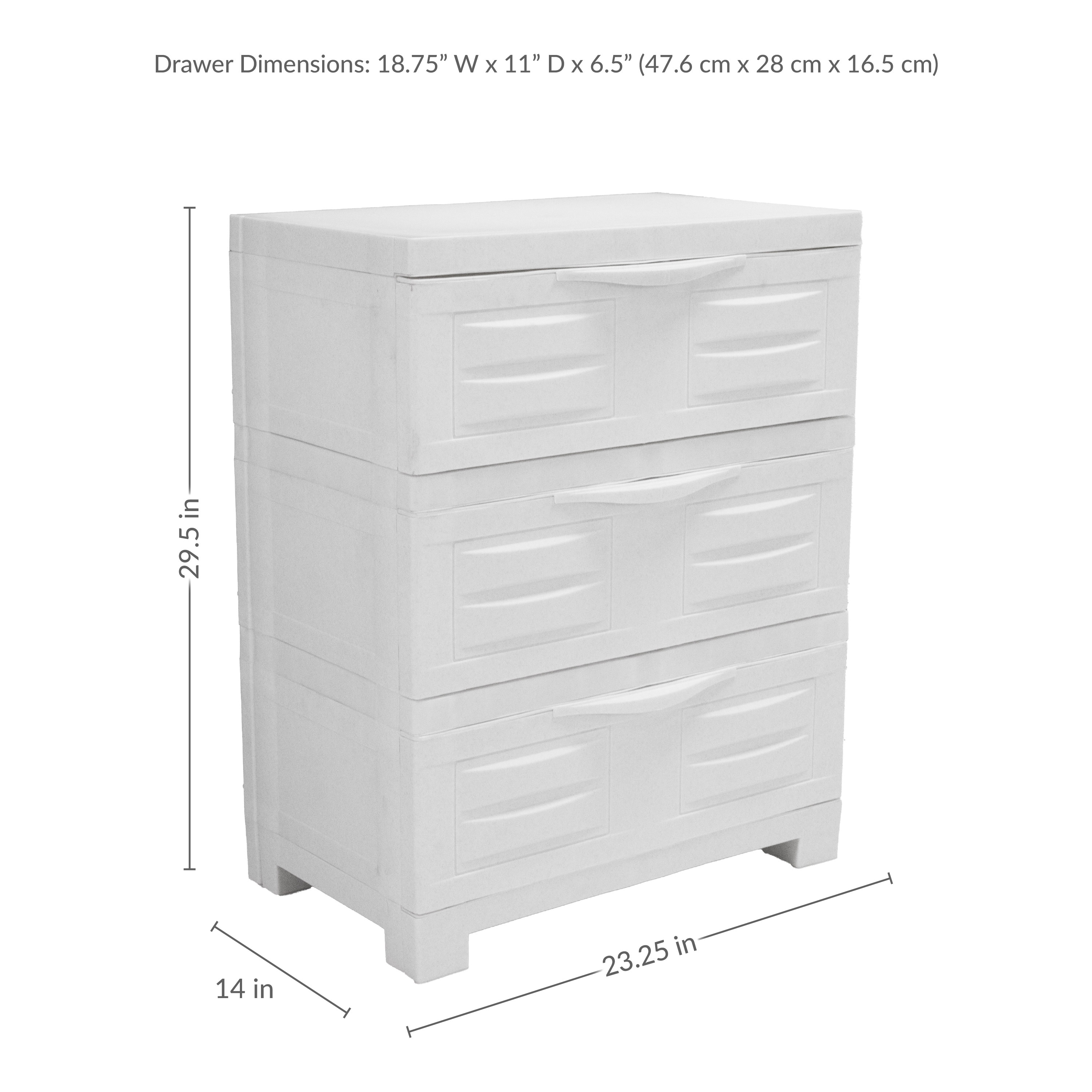 Sunnydaze 3-Tier Plastic Storage Drawers - Overstock - 40547249 Sunnydaze 3-Tier Plastic Storage Drawers - Overstock - 40547249