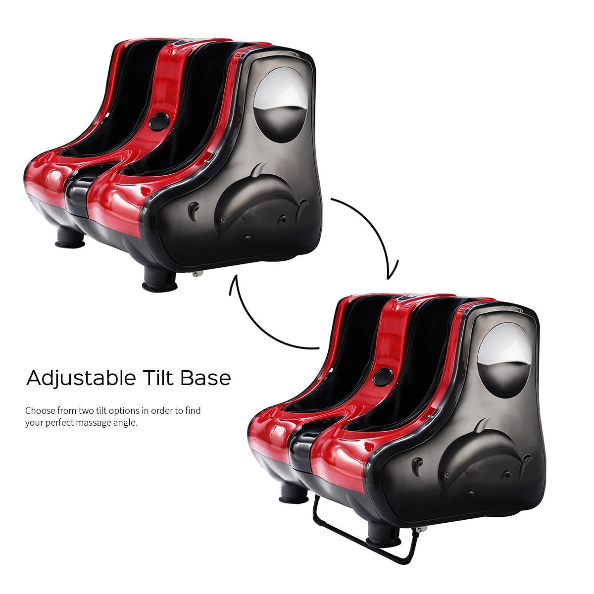 Costway shiatsu kneading rolling vibration heating foot calf leg massager clearance