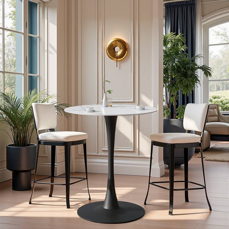 Flower Round Dining Table Modern Tulip Pedestal