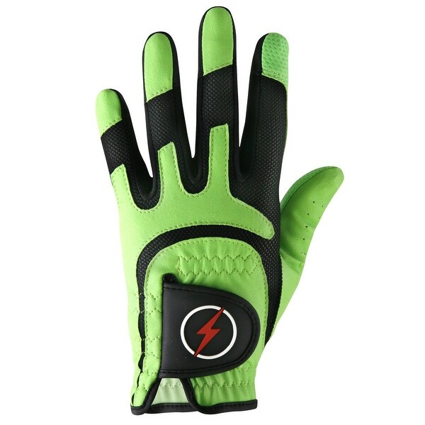 Powerbilt One-Fit Adult Golf Glove - Mens RH Green/Black