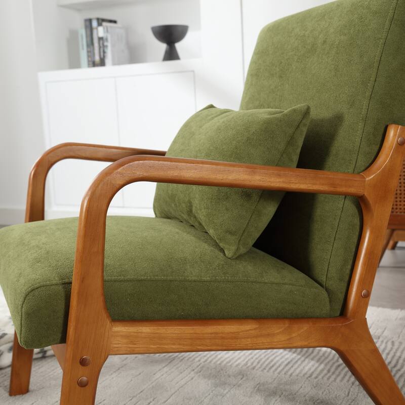Modern Accent Chair Solid Wood Padding Lounge Armchairs - 23.23" * 29.53" * 30.71"