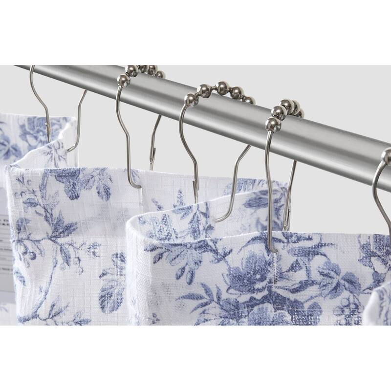 Laura Ashley Walled Garden Shower Curtain -- slub dobby 180gsm