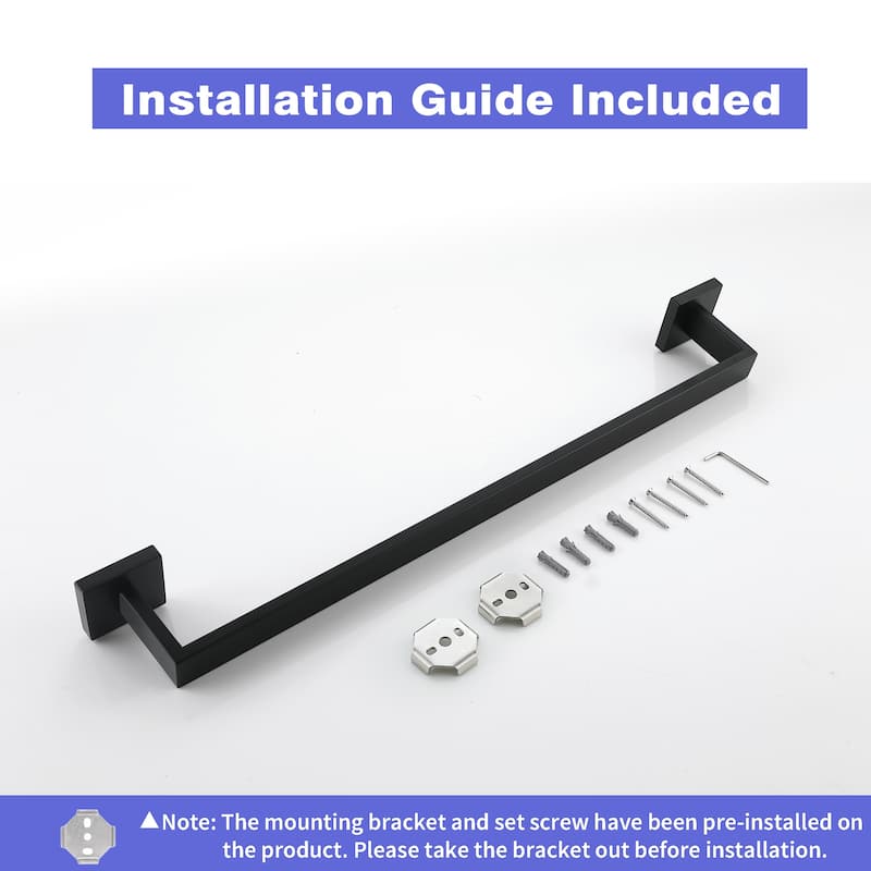 24in Wall Mounted Towel Bar Towel Holder in Stainless Steel