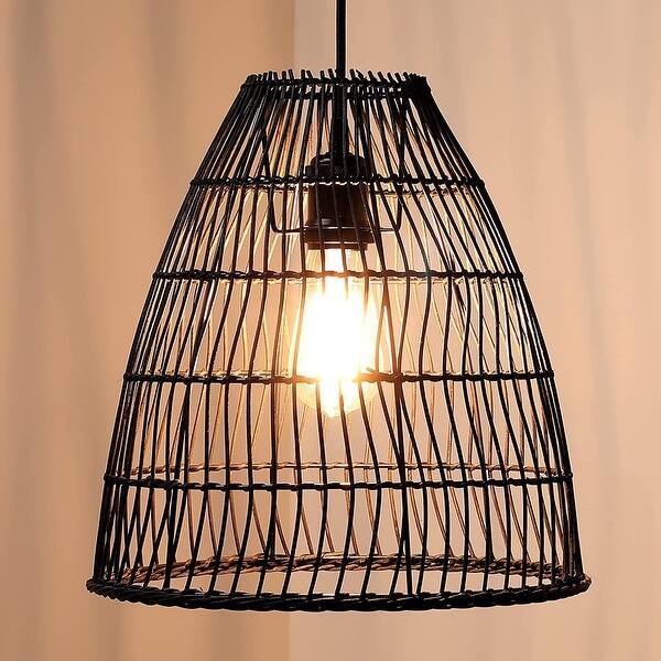 Rattan dining room light fixtures wicket pendant light fixture Bed