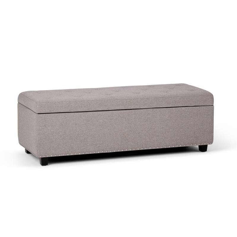 WYNDENHALL Springfield 48 inch Wide Rectangle Storage Ottoman