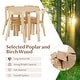 preview thumbnail 9 of 28, Gymax 5-Piece Kids Wooden Curved Back Activity Table & Chair Set w/Toy