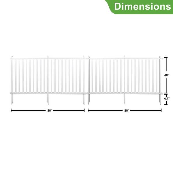 Garden Fence Outdoor Fence Panel Decorative Vinyl Picket Fence Bed