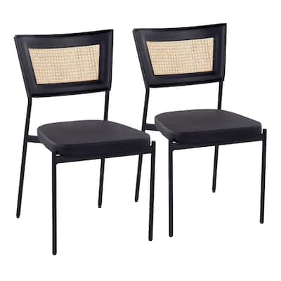 Porch & Den Randolf Rattan Dining Chair (Set of 2)