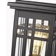 preview thumbnail 3 of 14, Outdoor Post Light, Lantern Light Fixture with Clear Glass Shade