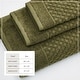 preview thumbnail 45 of 197, Linery & Co. Cotton Diamond Waffle Texture Bath Towels