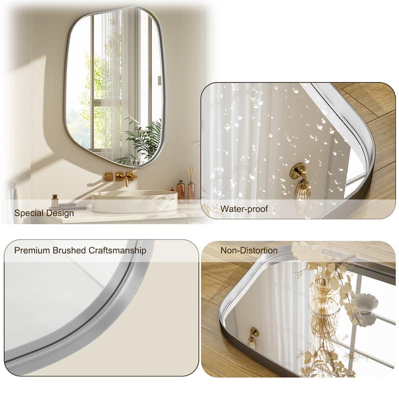 Irregular Bathroom Mirror Mirror Wall Decor