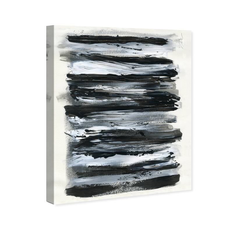Wynwood Studio Abstract Darker Black and Modern & Contemporary Wall Art Canvas Print