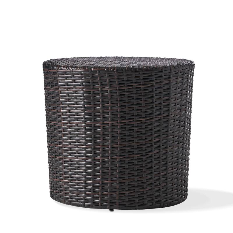 Christopher Knight Home Keaton Wicker Barrel Side Table