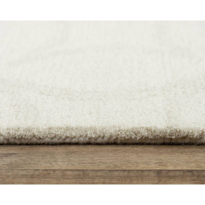 Alora Decor Peace Beige and Geometric-Patterned Hand-tufted Wool Rug
