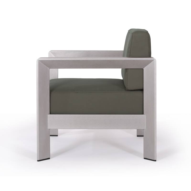 Aviara Outdoor Aluminum Club Chairs (Set of 4) by Christopher Knight Home