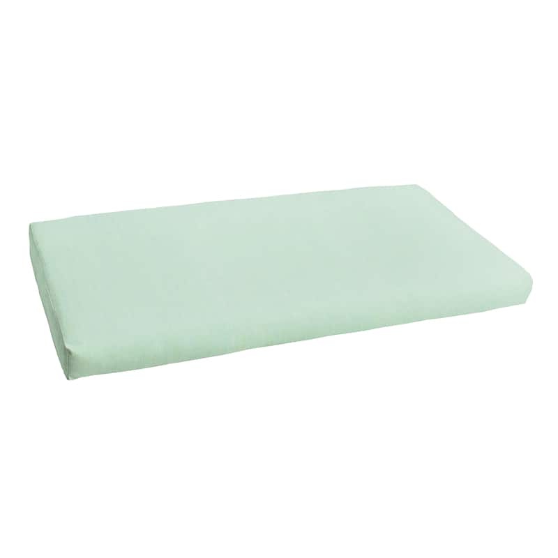 Sorra Home Sunbrella Outdoor Bench Cushion - 48 in W x 19 in D x 3 in H - Canvas Spa