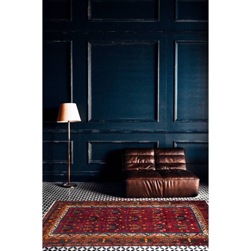 ECARPETGALLERY Hand-knotted Konya Anatolian Red Wool Rug - 4'9 x 8'0