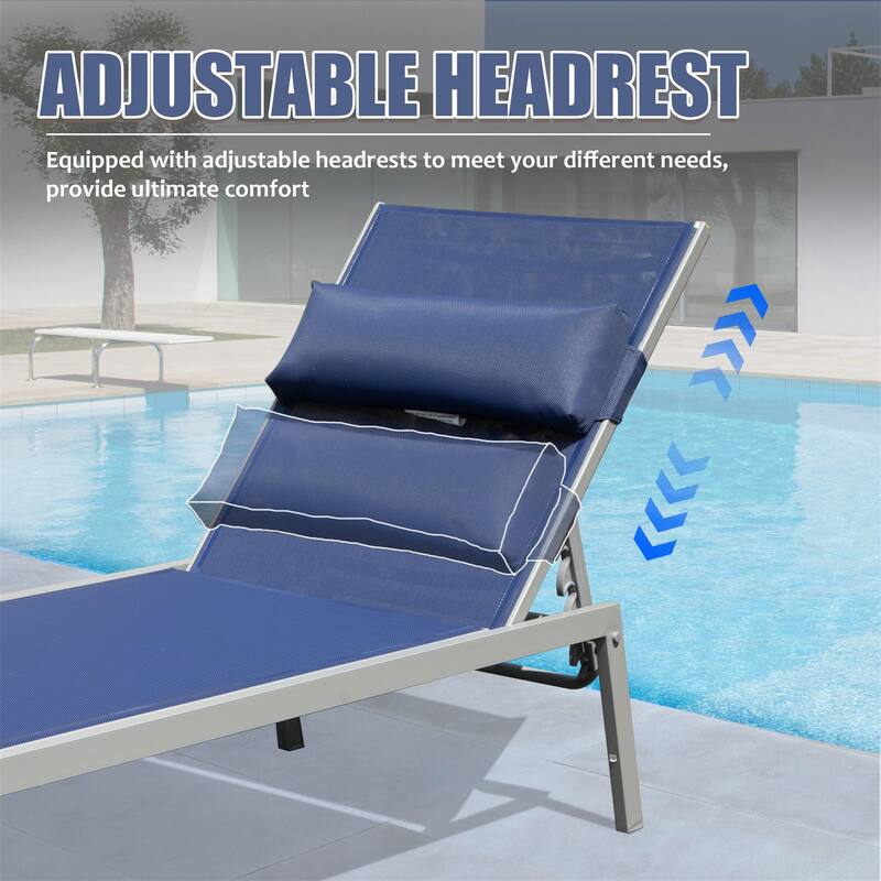 Patio Chaise Lounge Set of 3