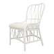 preview thumbnail 3 of 25, NPD Furniture Ayanna Modern Bohemian Rattan Dining Chair White