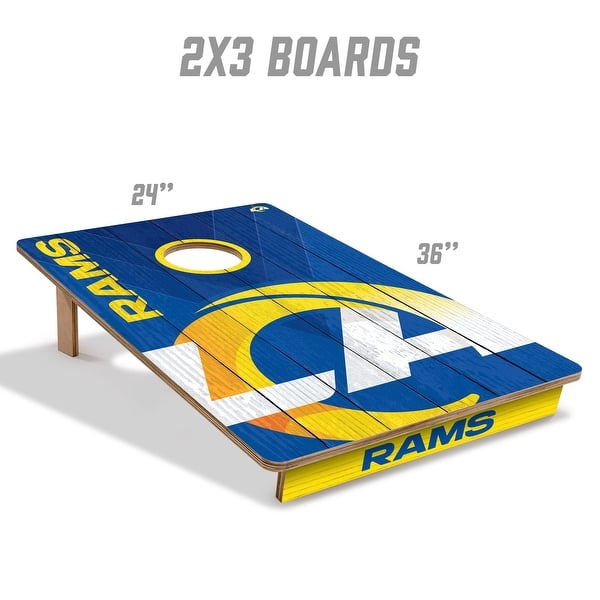Los Angeles Rams NFL Tailgate Cornhole Board Set