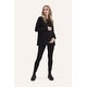 preview thumbnail 1 of 6, Nicolette Boatneck Tee Extra Large - Black