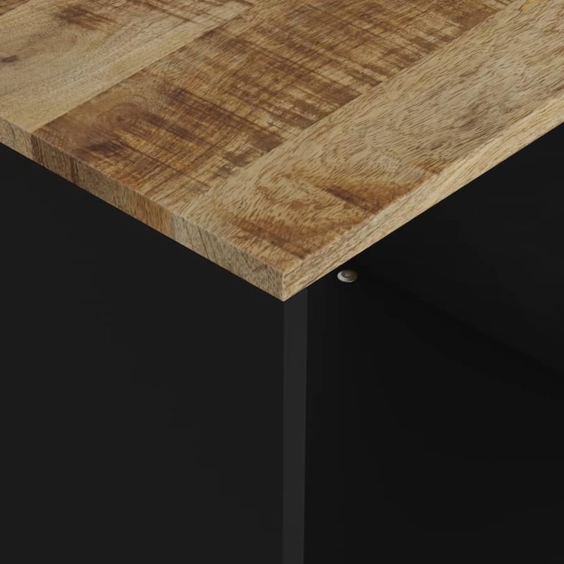 vidaXL Coffee Table 15.7"x12.2"x18.1" Solid Wood Mango&Engineered Wood