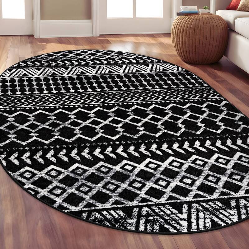 Beverly Rug Diamond Moroccan Bohemian Trellis Indoor Area Rug