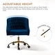 preview thumbnail 101 of 109, Modern Velvet Tufted Office Chair with Gold Metal Base by HULALA HOME