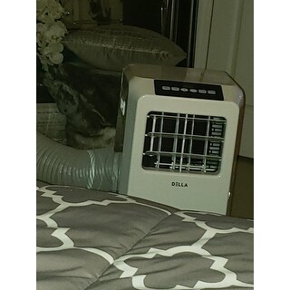 air dehumidifier della conditioner btu cooling remote portable control fan vent included window kit