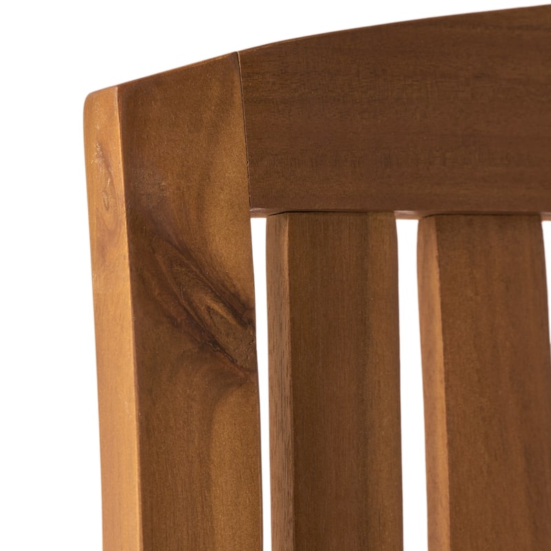 Selma Teak Finish Acacia Rocking Chair (Set of 2) by Christopher Knight Home - 24.00" L x 33.25" W x 35.75" H