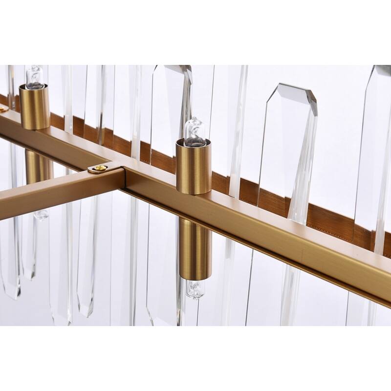 Indigo Home 42 inch crystal rectangle chandelier