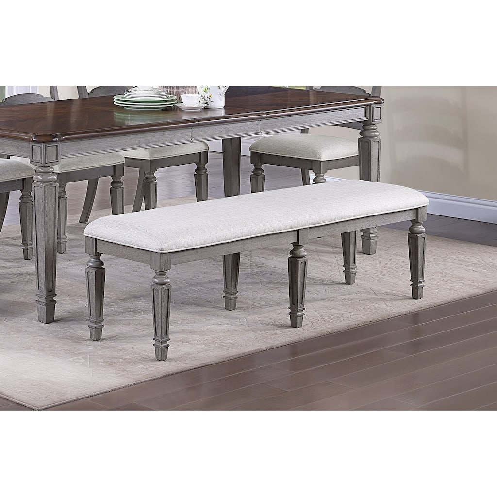 Contemporary Style 1pc Dining Bench Cushion Seat Dining Room Furniture