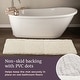 preview thumbnail 11 of 43, 58x24-Inch Bathroom Runner with Non-Slip Backing - Absorbent High-Pile Chenille Memory Foam Bathroom Rug by Windsor Home