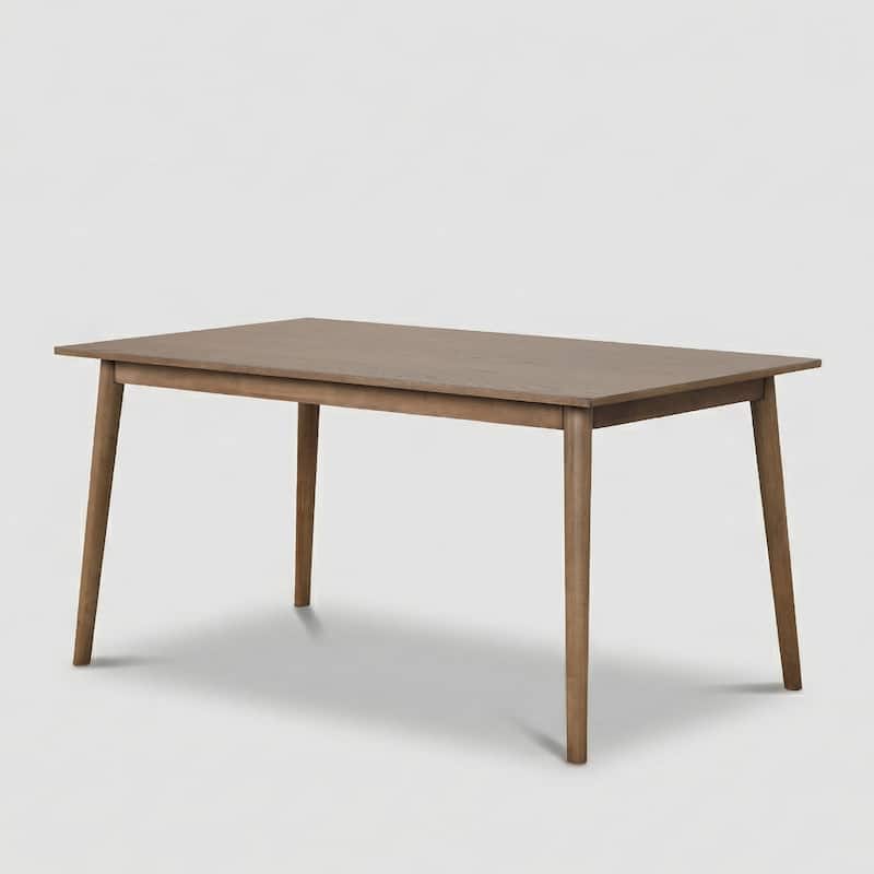 Furniture of America Zailen Mid-Century Modern Walnut 60-inch Solid Wood Dining Table