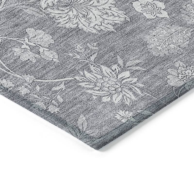 HomeRoots Floral Transitional Rectangle Outdoor Rug
