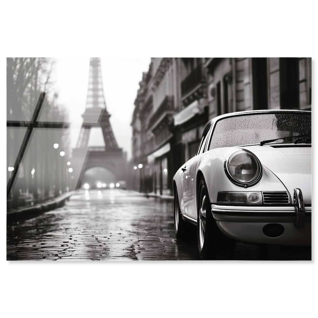 Rainy Day Paris Acrylic by Art Remedy, Ready to Hang