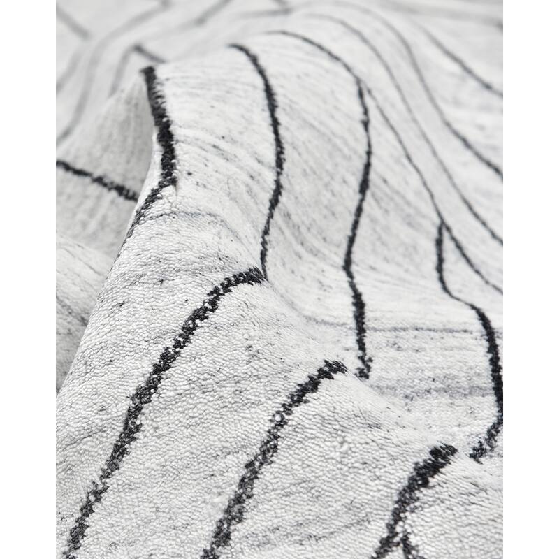 Overton Handmade Modern Contemporary Geometric Area Rug